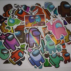 10 PC Among us stickers WATERPROOF💦 DECAL VINYL!